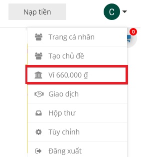 Hướng dẫn Nạp tiền và Mua sách