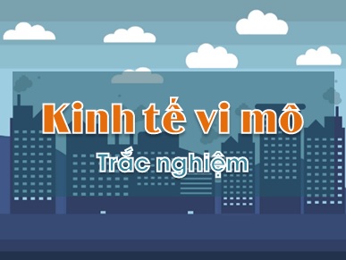 Trắc nghiệm môn Kinh tế vi mô